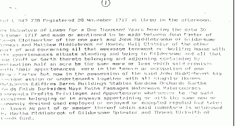 John's Land Indenture